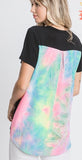 Black and tie dye top