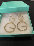 Fashion G rhinestone earrings