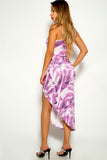 Purple and White Tie Dye Dress