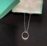 Alloy ring necklace