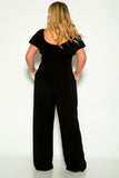 Black Sexy Dressy Plus Size Romper