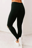 Black Distressed Leggings