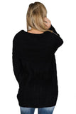 Black Fold Over Sweater