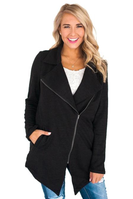 Black Hudson Zipper Jacket